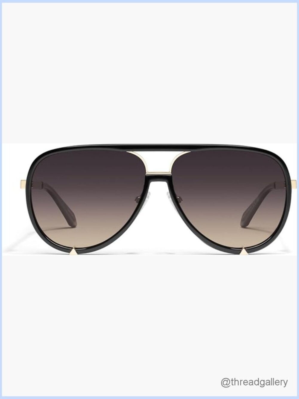 Oversized Aviator Sunglasses UV Protected Polarized
